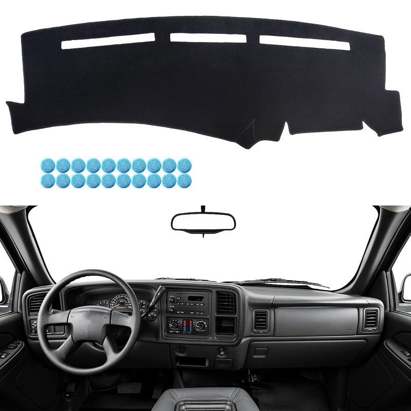 Dimeani Dashboard Cover fit for Chevy Silverado 1999 2000 2001 2002 2003 2004 2005 2006, Dash Cover fit for Chevrolet Tahoe Suburban Avalanche, Dashboard Mat fit for GMC Sierra Yukon - Image 1